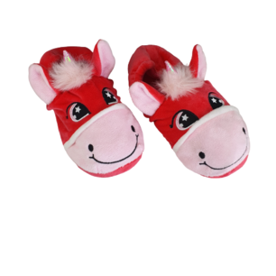 Unicorn Pantoffels - Rood - Maat 32 / 33