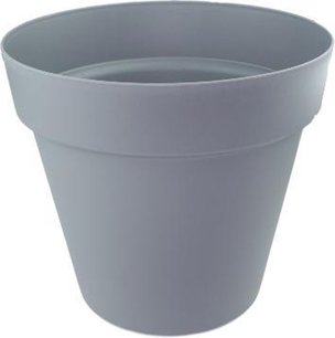 Kunststof Bloempot PAULUS Groot - Grijs - Kunststof - Ø25 cm Kunststof Bloempot PAULUS Groot - Grijs - Kunststof - Ø25 cm