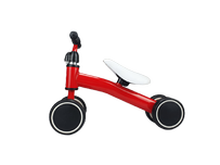 Loopfiets / Kinderfiets - BOOFFIES - Rood - Kunststof - 22 cm zithoogte - Sinterklaas - Kerst - Speelgoed - Cadeau Loopfiets / Kinderfiets - BOOFFIES - Rood - Kunststof - 22 cm zithoogte - Sinterklaas - Kerst - Speelgoed - Cadeau