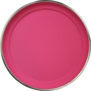 Decoratie bord / dienblad - ARIANNE - Roze / Zilver - Metaal - ⌀ 34.5 cm Decoratie bord / dienblad - ARIANNE - Roze / Zilver - Metaal - ⌀ 34.5 cm