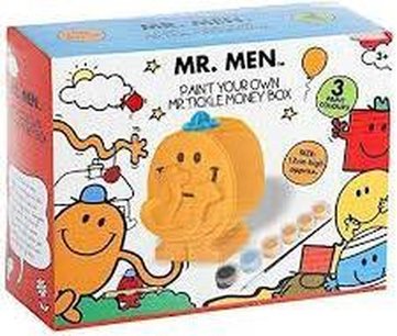 Mr Men schilder jouw eigen spaarpot Mr Men schilder jouw eigen spaarpot