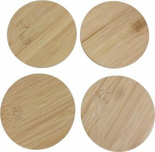 Onderzetter HELEEN - Hout - ⌀ 11cm - Set van 4 Onderzetter HELEEN - Hout - ⌀ 11cm - Set van 4