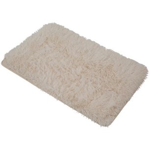 Badmat SELENA - Wit - Fluffy - 50 x 80 cm  Badmat SELENA - Wit - Fluffy - 50 x 80 cm