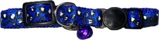 Hondenhalsband met zebra print MIKE - Blauw - Verstelbaar - 30 x 2 cm Hondenhalsband met zebra print MIKE - Blauw - Verstelbaar - 30 x 2 cm