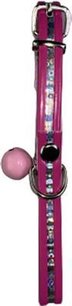 Hondenhalsband MAX - Roze / Zilver - Verstelbaar - 30 x 2 cm Hondenhalsband MAX - Roze / Zilver - Verstelbaar - 30 x 2 cm