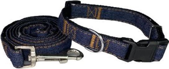 Hondenhalsband JEROEN- Blauw / Oranje - Verstelbaar - 115 x 2 cm Hondenhalsband JEROEN- Blauw / Oranje - Verstelbaar - 115 x 2 cm