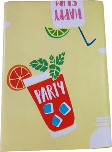 Tafelkleed waterafstotend KUBA - Geel / Multicolor - PVC - 140 x 250 cm Tafelkleed waterafstotend KUBA - Geel / Multicolor - PVC - 140 x 250 cm