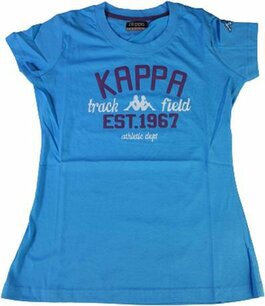 Kappa - T-shirt Athletic - Blauw - Maat S - Vrouwen Kappa - T-shirt Athletic - Blauw - Maat S - Vrouwen