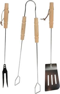 Bbq Collection Barbecuegereedschapsset Zilver 3-delig Bbq Collection Barbecuegereedschapsset Zilver 3-delig
