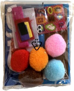Sinterklaas Pompoms - Knutselpakketje Sinterklaas Pompoms - Knutselpakketje
