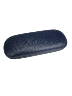 Brillenkoker - Blauw - geribbeld textuur