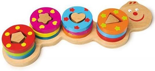 Houten speelgoed - Puzzel - Kinderpuzzel - Rood - Lieveheersbeestje - 10+ Maanden- Educatief - ø 18 x h 4 cm Houten speelgoed - Puzzel - Kinderpuzzel - Rood - Lieveheersbeestje - 10+ Maanden- Educatief - ø 18 x h 4 cm