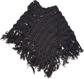 Fashion-Poncho-Zwart-Sjaal Fashion-Poncho-Zwart-Sjaal