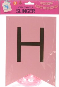 Hoera Een Meisje Slinger - Roze - Babyshower - Gender Reveal - Stevig Papier - Herbruikbaar - 3 Meter Hoera Een Meisje Slinger - Roze - Babyshower - Gender Reveal - Stevig Papier - Herbruikbaar - 3 Meter