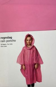 Regenponcho SVEN - Roze - Kunststof - One size - voor KIDS / Kinderen Regenponcho SVEN - Roze - Kunststof - One size - voor KIDS / Kinderen
