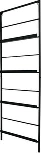 Tijdschriftenrek LOEKA - Industrieel - Zwart - Strak Design - Metaal - Wandrek - 56,5 x 3 x 150 cm Tijdschriftenrek LOEKA - Industrieel - Zwart - Strak Design - Metaal - Wandrek - 56,5 x 3 x 150 cm
