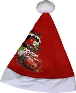 Kerstmuts Cars - Rood - Polyester - l 28 x h 35 cm Kerstmuts Cars - Rood - Polyester - l 28 x h 35 cm