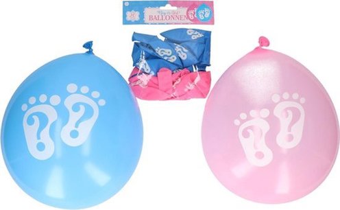 Boy Or Girl Ballonnen - Roze / Blauw - Gender Reveal Party - Rubber - 20 stuks Boy Or Girl Ballonnen - Roze / Blauw - Gender Reveal Party - Rubber - 20 stuks