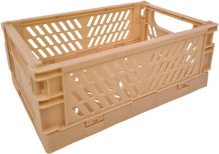 Mini Krat Organizer ZUZA - Licht Zalm - Kunststof - 15 x 10 x 5.5 cm - Set van 4 Mini Krat Organizer ZUZA - Licht Zalm - Kunststof - 15 x 10 x 5.5 cm - Set van 4