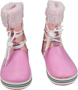 Regenlaarzen / Winterlaarzen / Laarzen met voering - Roze / Wit - Maat 28 Regenlaarzen / Winterlaarzen / Laarzen met voering - Roze / Wit - Maat 28