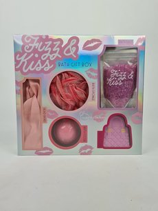 Frizz & Kiss bad cadeauset - Roze / Multicolor - Kunststof - 26 x 24,5 x 7 cm Frizz & Kiss bad cadeauset - Roze / Multicolor - Kunststof - 26 x 24,5 x 7 cm