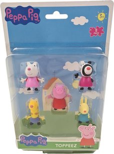 Peppa Pig Figuurtjes Toppeez - 5 Pack - 3+ jaar - Toppers - Speelgoed - Kinderen - Cadeau - Sinterklaas - Kerst Peppa Pig Figuurtjes Toppeez - 5 Pack - 3+ jaar - Toppers - Speelgoed - Kinderen - Cadeau - Sinterklaas - Kerst