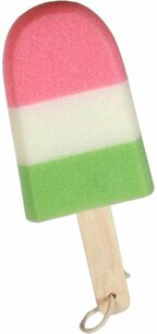 Badkamer douche spons - IJsje - Viscose - 25 cm