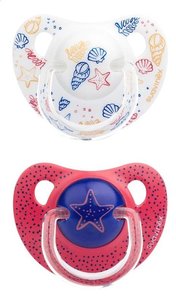 Duo van 2 fopspenen - Suavinex -Silicone - Sea design - +18 maanden Duo van 2 fopspenen - Suavinex -Silicone - Sea design - +18 maanden