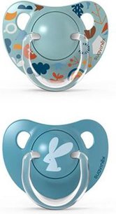 Suavinex fopspeen - Konijn- Blauw - Licht blauw- Silicone - Anatomische fopspeen - 0-6 maanden - Duo van 2 fopspenen Suavinex fopspeen - Konijn- Blauw - Licht blauw- Silicone - Anatomische fopspeen - 0-6 maanden - Duo van 2 fopspenen