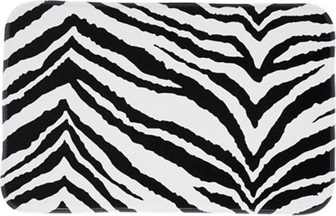 Badmat - MARTY - Zebra - 100% Polyester - 45 x 70cm Badmat - MARTY - Zebra - 100% Polyester - 45 x 70cm