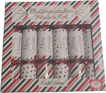 Christmas Crackers - Party Crackers - Mini Kerstmis Spel - Kerstspel - Wie ben ik - Kerst Musthave - Wit / Rood / Groen - Set van 6 Christmas Crackers - Party Crackers - Mini Kerstmis Spel - Kerstspel - Wie ben ik - Kerst Musthave - Wit / Rood / Groen - Set van 6