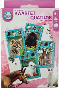 Dieren kwartet - Speelkaarten - 32 Kaarten - Vanaf 3 jaar - Spel - Cadeau Dieren kwartet - Speelkaarten - 32 Kaarten - Vanaf 3 jaar - Spel - Cadeau