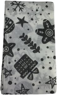 Winter Tafelkleed met Bellen & Cadeaus LIDWINA - Wit / Grijs - Kerst - Stevig Papier - 200 x 140 cm Winter Tafelkleed met Bellen & Cadeaus LIDWINA - Wit / Grijs - Kerst - Stevig Papier - 200 x 140 cm