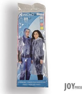 Regenjas voor Volwassenen - Transparant - Kunststof - One Size - Set van 2 Regenjas voor Volwassenen - Transparant - Kunststof - One Size - Set van 2