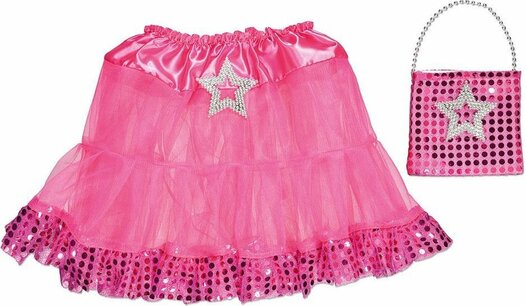 Verkleedset Popstar met tasje - Roze Verkleedset Popstar met tasje - Roze