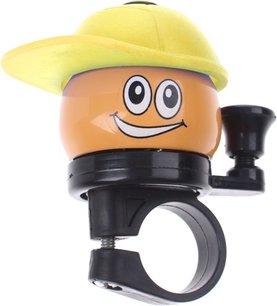 Bike Fun fietsbel - Geel - Metaal - 6cm - Rond Bike Fun fietsbel - Geel - Metaal - 6cm - Rond