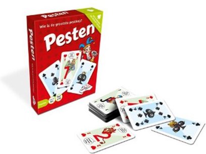 Familie Spel Pesten - Rood - Kaartspel - 2 tot 8 Spelers - 6+ Familie Spel Pesten - Rood - Kaartspel - 2 tot 8 Spelers - 6+