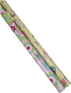 Cadeaupapier - Inpakpapier - Multicolor - Flowers - Metaalfolie - 70 x 200 cm - Set van 2 - Feestdagen - Kerst Cadeaupapier - Inpakpapier - Multicolor - Flowers - Metaalfolie - 70 x 200 cm - Set van 2 - Feestdagen - Kerst