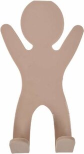 Deurhanger met haakjes - HAILEY - Poppetje - Roze - PVC - 20 x 11 x 5 cm Deurhanger met haakjes - HAILEY - Poppetje - Roze - PVC - 20 x 11 x 5 cm