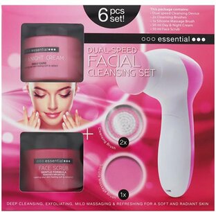 Gezichtsreiniging set - Roze / Wit - Kunststof - Set van 6 - Spa - Ontspannen - Ontspanning - Gezichtsverzorging - Cadeau - Geschenkset Gezichtsreiniging set - Roze / Wit - Kunststof - Set van 6 - Spa - Ontspannen - Ontspanning - Gezichtsverzorging - Cadeau - Geschenkset