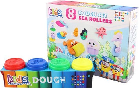 Speelgoedset klei "Sea Rollers" - Multicolor - Kunststof / Klei - 8 Delig - 24 x 6 x 24 cm - Speelgoed - Klei Speelgoedset klei "Sea Rollers" - Multicolor - Kunststof / Klei - 8 Delig - 24 x 6 x 24 cm - Speelgoed - Klei