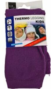 Thermo legging - Paars - Polyester / Spandex - maat 158/164 - kinderen Thermo legging - Paars - Polyester / Spandex - maat 158/164 - kinderen