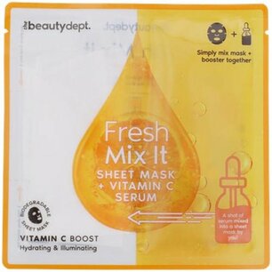 Fresh mix it gezichtsmasker - Vitamin C Serum - Oranje - Kunststof - One Size - 20 ml - Set van 2 - Spa - Gezichtsmasker - Ontspannen Fresh mix it gezichtsmasker - Vitamin C Serum - Oranje - Kunststof - One Size - 20 ml - Set van 2 - Spa - Gezichtsmasker - Ontspannen