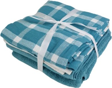 Keuken- & theedoekset ALEV - 1 vaatdoek, 2 thee- en 2 keukendoeken - Mint Groen Keuken- & theedoekset ALEV - 1 vaatdoek, 2 thee- en 2 keukendoeken - Mint Groen