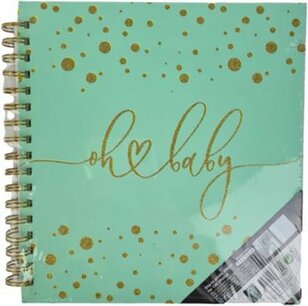 Fotoalbum OH BABY - Groen met goud - 120 foto's - 11,4 x 15,5 - Gecertificeerd hout - Verantwoord hout Fotoalbum OH BABY - Groen met goud - 120 foto's - 11,4 x 15,5 - Gecertificeerd hout - Verantwoord hout