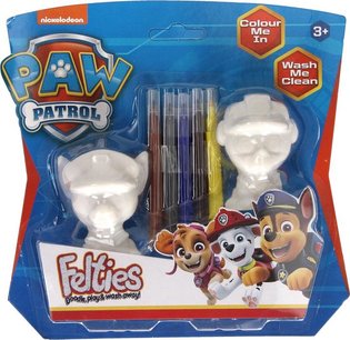 Paw Patrol kleurbare standbeeldjes - Multicolor - Kunststof - Paw Patrol Paw Patrol kleurbare standbeeldjes - Multicolor - Kunststof - Paw Patrol