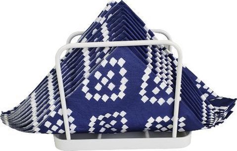 Servethouder ANGELICA - Wit - Metaal - 13 x 5.3 x 10 cm Servethouder ANGELICA - Wit - Metaal - 13 x 5.3 x 10 cm