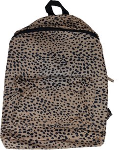 Rugtas luipaard print - Lichtbruin / Zwart - Kunststof - 44 x 33 cm - School - Back2school - Tas - Schooltas Rugtas luipaard print - Lichtbruin / Zwart - Kunststof - 44 x 33 cm - School - Back2school - Tas - Schooltas
