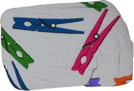 Fast Fit Toppers Van TV Strijkplank hoes ANNEMARIE knijper print - Multicolor - Katoen / Polyester - 139 x 49 cm Universeel Fast Fit Toppers Van TV Strijkplank hoes ANNEMARIE knijper print - Multicolor - Katoen / Polyester - 139 x 49 cm Universeel