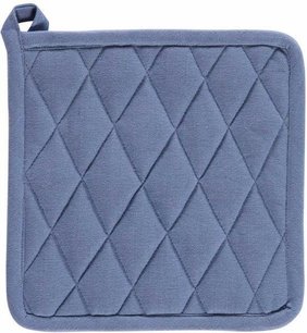 Pannenlap GISELA - Blauw- Katoen - 21 x 21 cm - Set van 2 Pannenlap GISELA - Blauw- Katoen - 21 x 21 cm - Set van 2